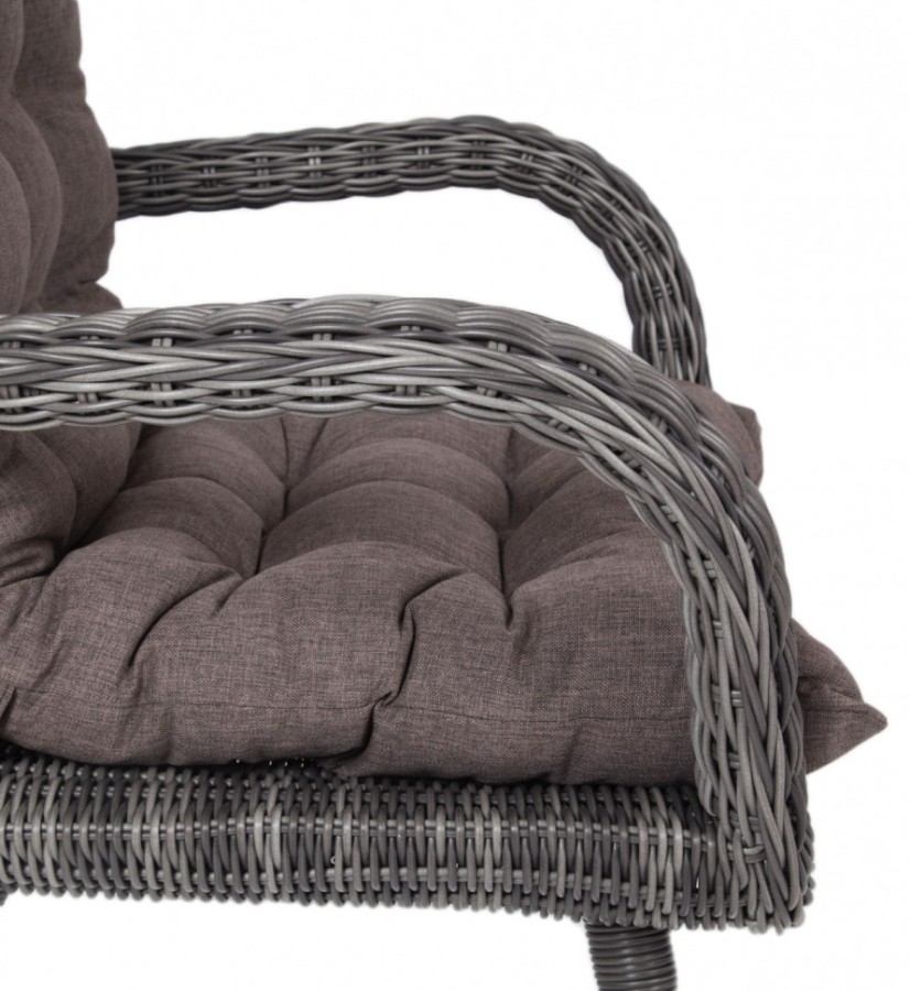 Лаунж зона из искусственного ротанга Толедо Graphite 4sis