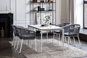 Обеденная группа Малага 4 серая 4sis