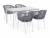 Обеденная группа Малага 4 серая 4sis