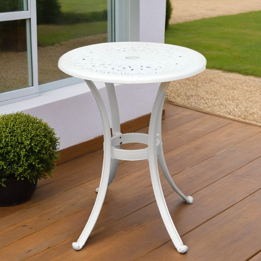 Набор мебели из литого алюминия Charlie 2 белый Кит Маркет