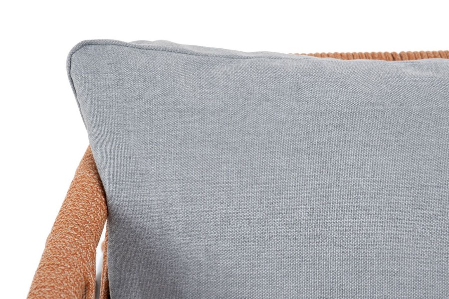 Плетеное кресло Диего из роупа оранжевое 4sis