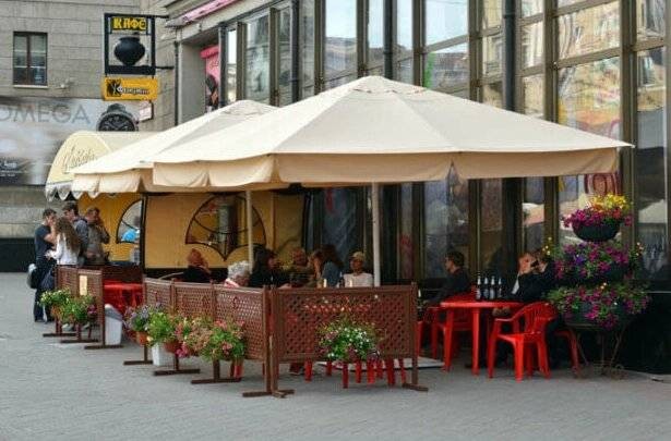 Зонт с центральной опорой 2,5х2,5 Garden