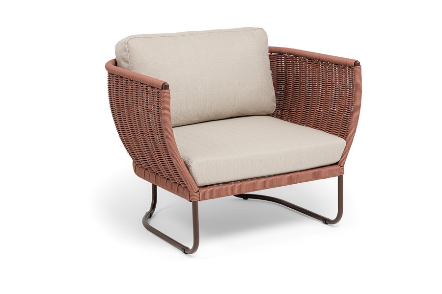 Кресло из роупа Фиджи, красный (8372) 4sis 