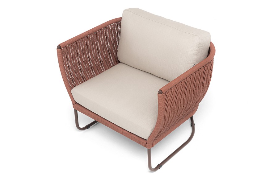 Кресло из роупа Фиджи, красный (8372) 4sis 