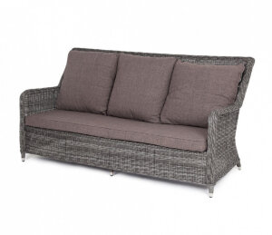 Диван из искусственного ротанга Гляссе Graphite 4sis