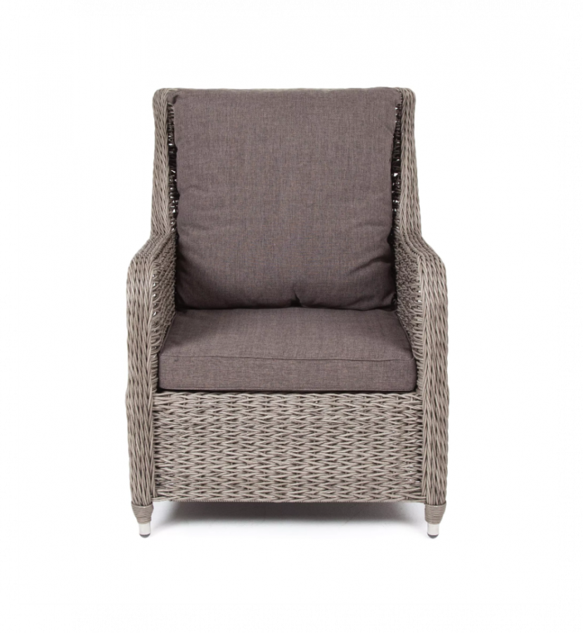 Кресло из искусственного ротанга Гляссе гиацинт Graphite 4sis