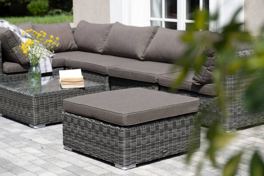 Лаунж-зона Лунго из искусственного ротанга Graphite 4sis