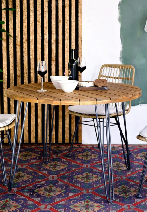 Обеденный стол из акации Charlotte 105 см Joygarden