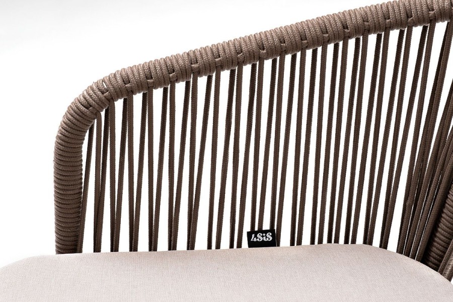 Барный стул Марсель из роупа, коричневый 4sis