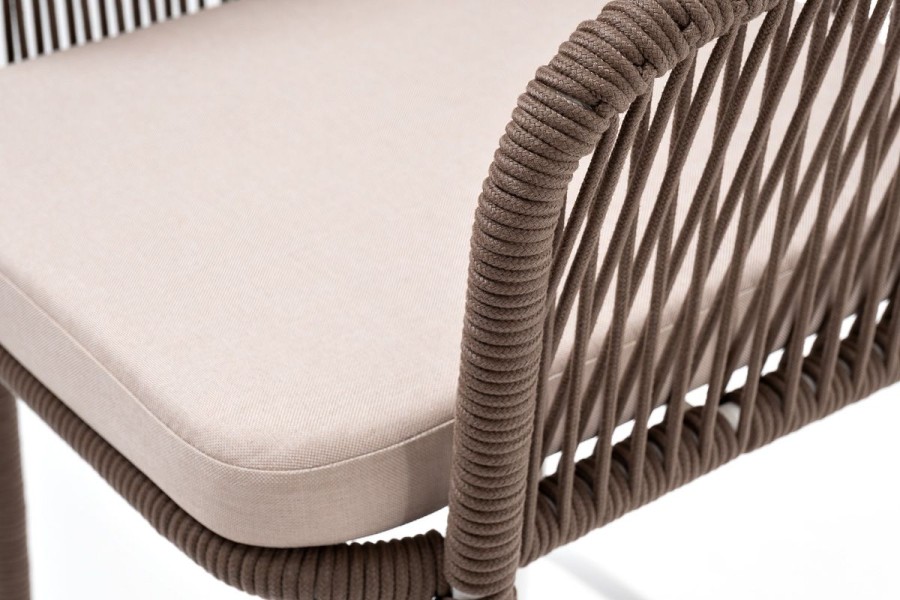 Барный стул Марсель из роупа, коричневый 4sis