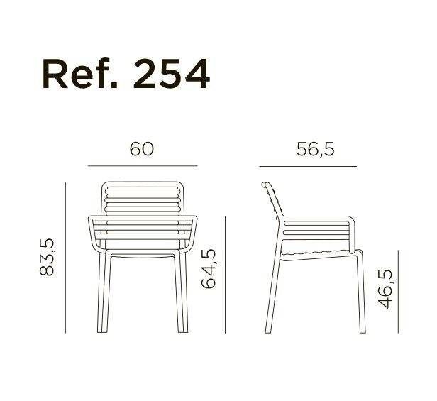 Кресло пластиковое Doga мятное Nardi