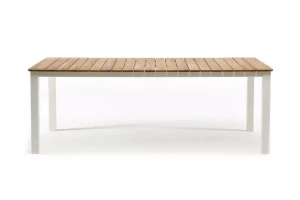 Обеденный стол из алюминия Concord 210 см белый Joygarden