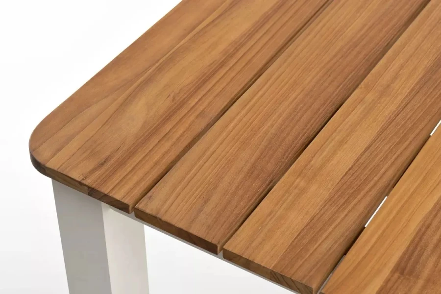 Обеденный стол из алюминия Concord 210 см белый Joygarden