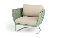 Кресло из роупа Фиджи, роуп зеленый 4204 круглый tex 4sis  