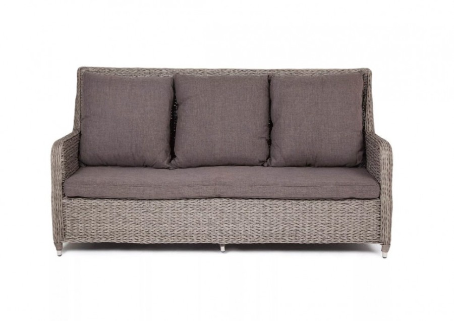 Диван из искусственного ротанга Гляссе гиацинт Graphite 4sis