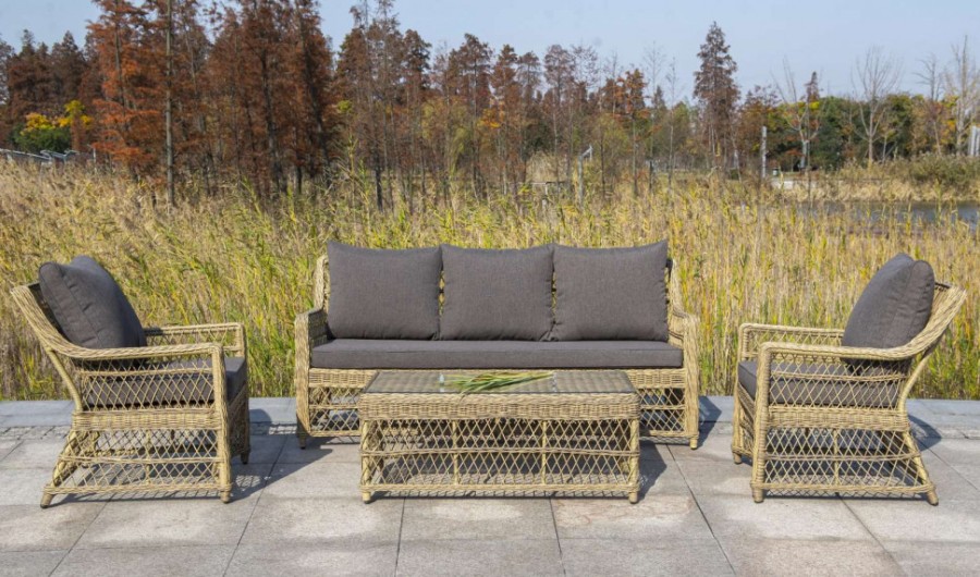 Кресло из искусственного ротанга Гранд Латте 4sis