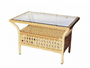 Стол кофейный прямоугольный DECO соломенный Aiko