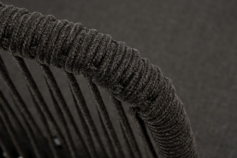 Стул Марсель из роупа золотой глянец, темно-серый 4sis