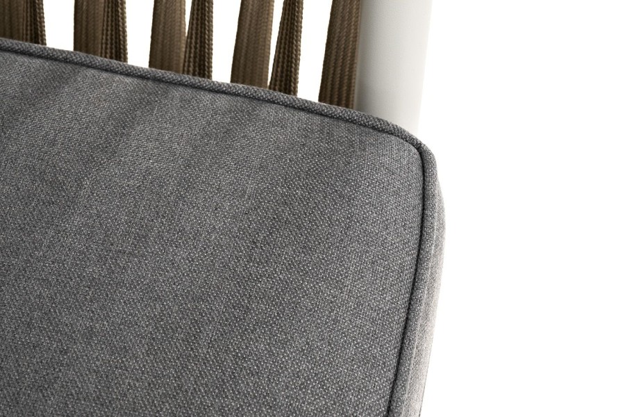 Диван 2-местный Касабланка из роупа, серо-коричневый 4sis