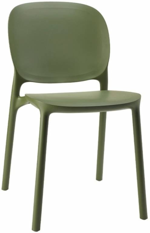 Стул пластиковый Hug оливковый Go Green Garden