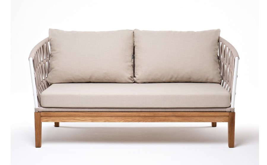 Диван 2-местный Диего из дуба бежевый 4sis
