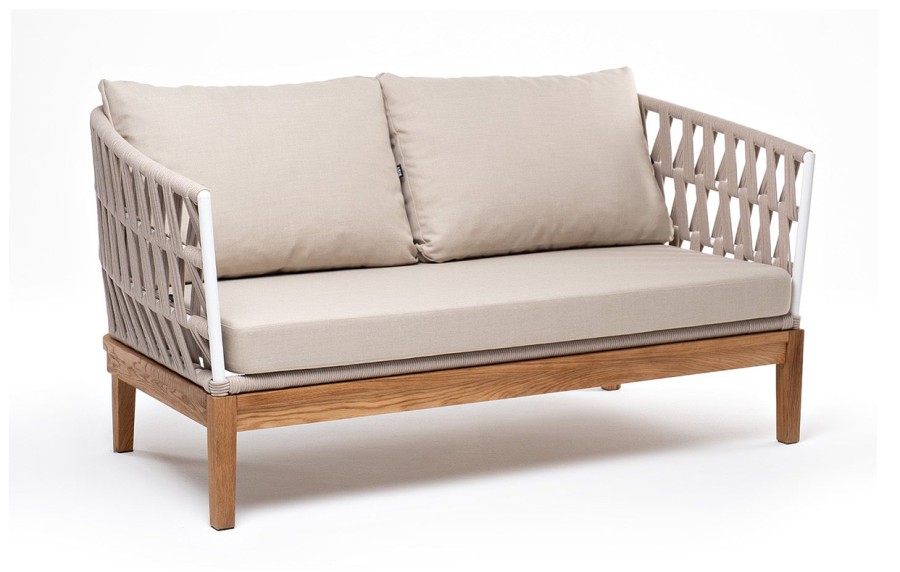 Диван 2-местный Диего из дуба бежевый 4sis