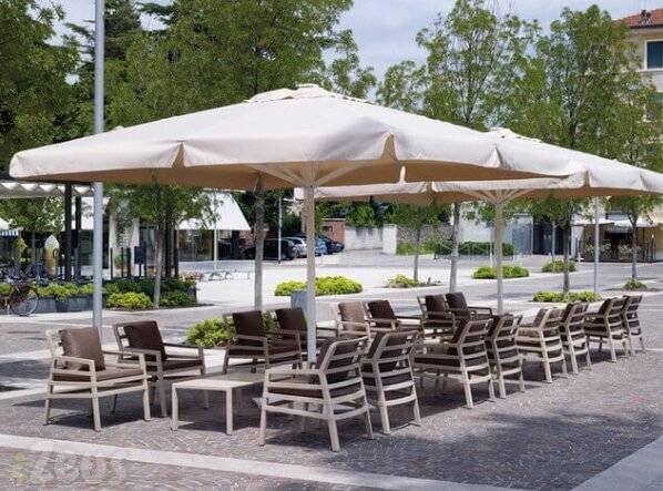 Зонт с центральной опорой 4х4 Garden