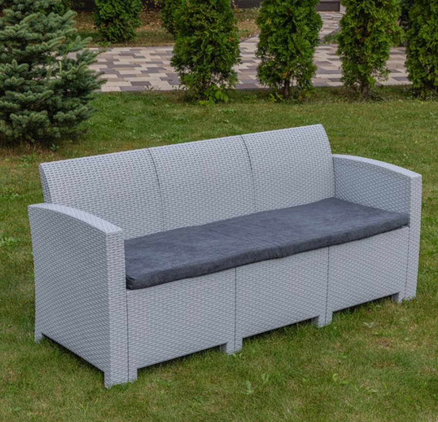 Обеденный садовый комплект LANA DINING M светло-серый Royal Family