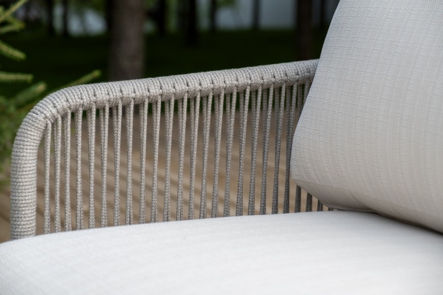 Лаунж-зона 5-местная из роупа Альбано серый меланж 4sis