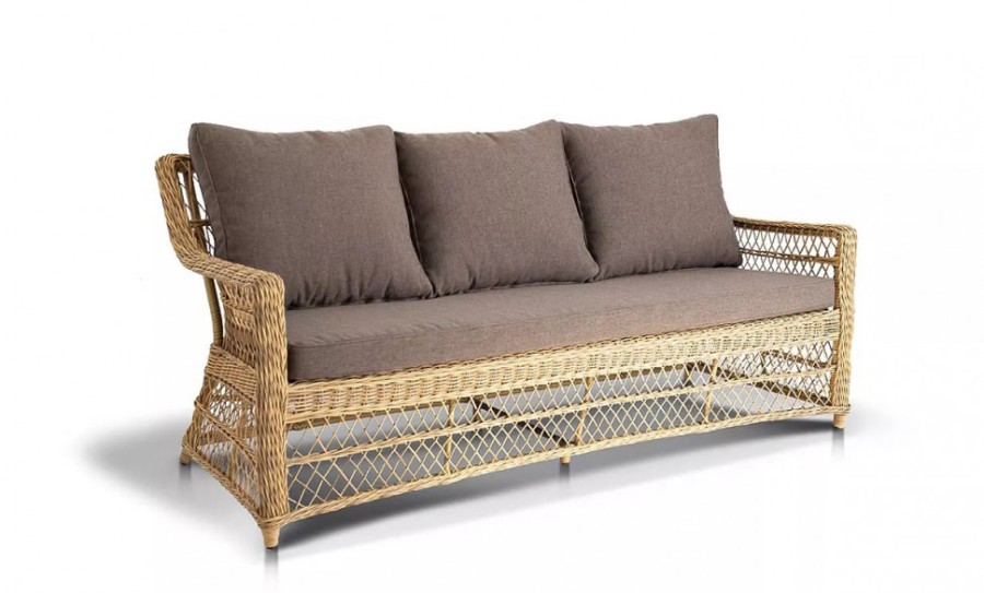 Диван из искусственного ротанга Гранд Латте 4sis