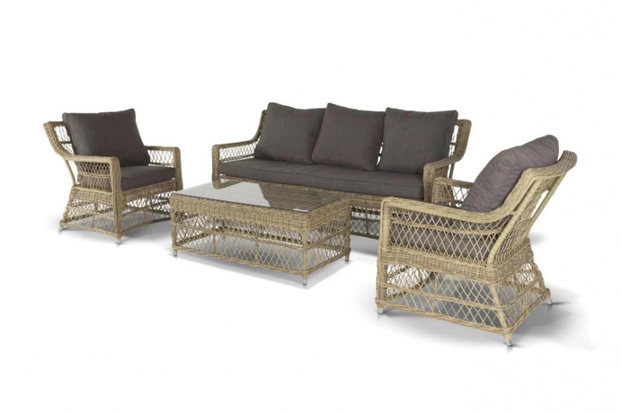 Диван из искусственного ротанга Гранд Латте 4sis
