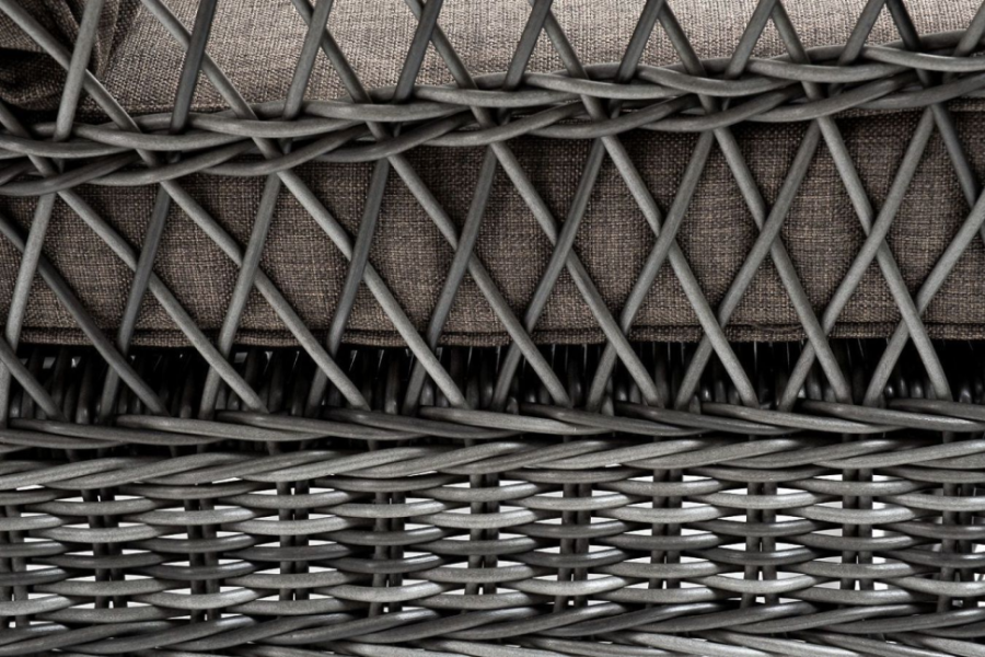 Кресло из искусственного ротанга Гранд Латте графит 4sis