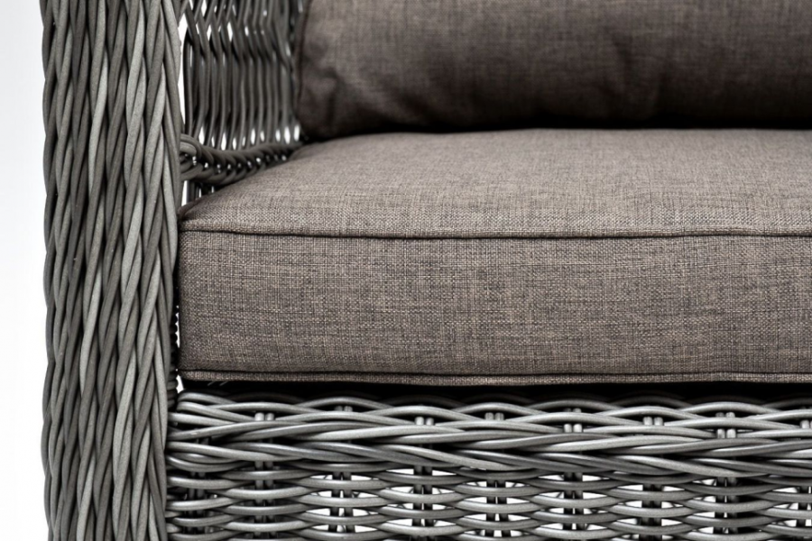 Кресло из искусственного ротанга Гранд Латте графит 4sis
