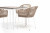Обеденная группа Малага на 4 персоны со стульями Лион бежевая 4sis