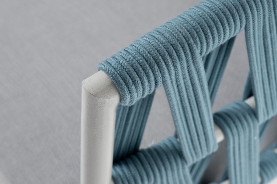 Диван 2-местный Диего из роупа, бирюзовый 4sis