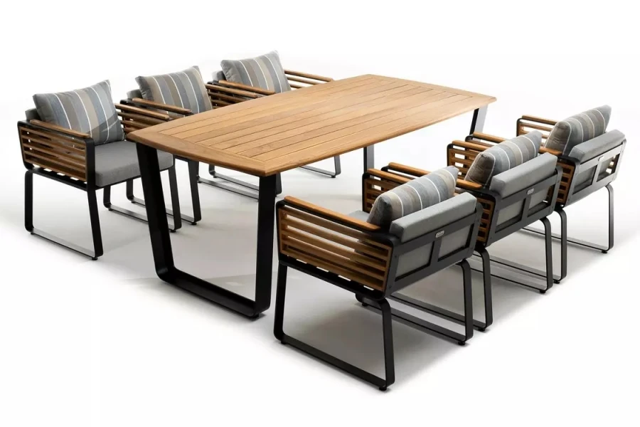 Обеденная группа из алюминия Aura Joygarden