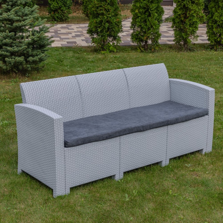 Обеденный садовый комплект LANA DINING XL светло-серый Royal Family