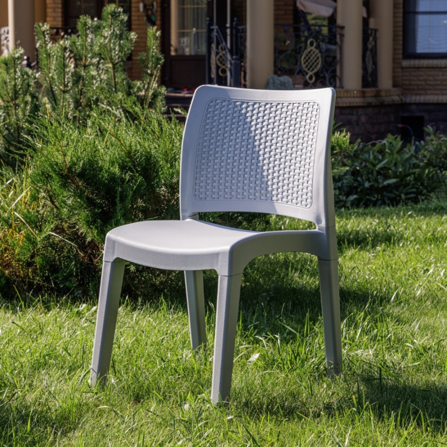 Обеденный садовый комплект LANA DINING XL светло-серый Royal Family