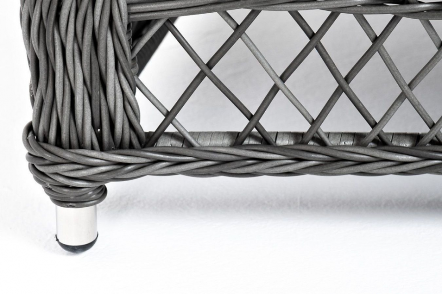 Диван из искусственного ротанга Гранд Латте графит 4sis