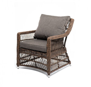 Кресло из искусственного ротанга Гранд Латте коричневый 4sis