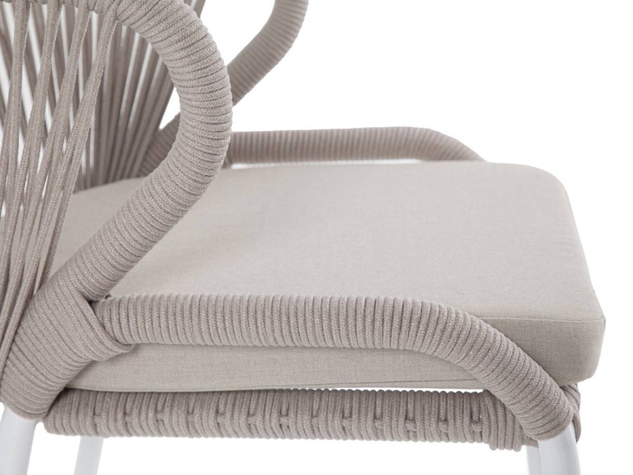 Обеденная группа Малага на 4 персоны со стульями Милан бежевая 4sis