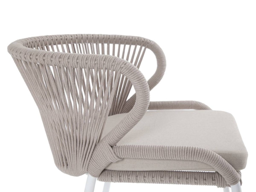 Обеденная группа Малага на 4 персоны со стульями Милан бежевая 4sis