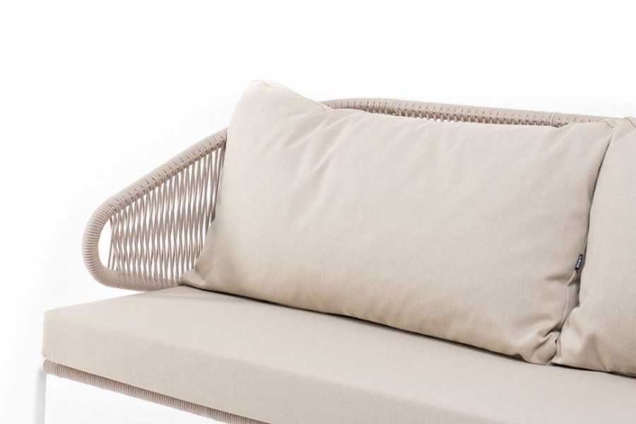 Диван 3-местный Милан из роупа бежевый 4sis