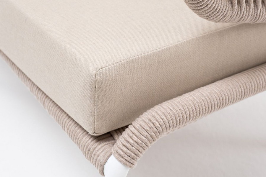 Диван 3-местный Милан из роупа бежевый 4sis