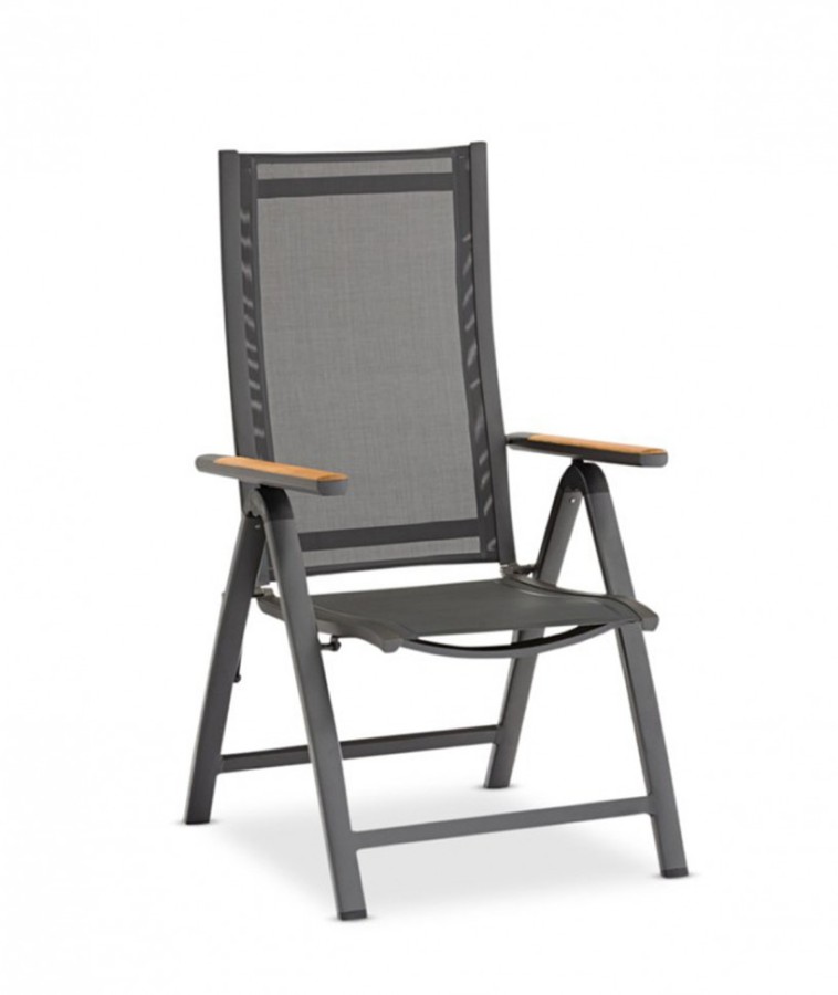 Комплект обеденной группы Nora-Andy 10R антрацит/коричневый Brafab