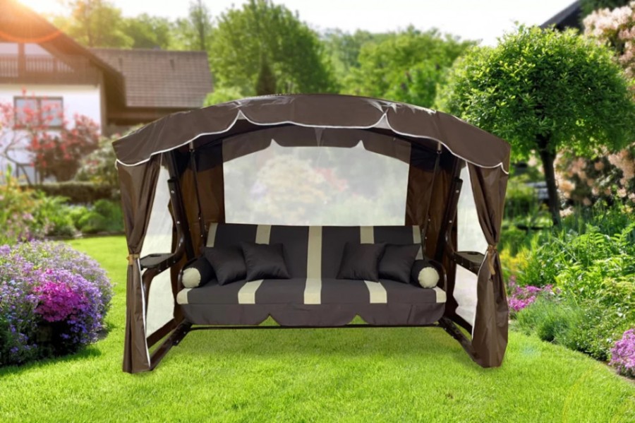 Садовые качели СИНГАПУР шоколад Garden