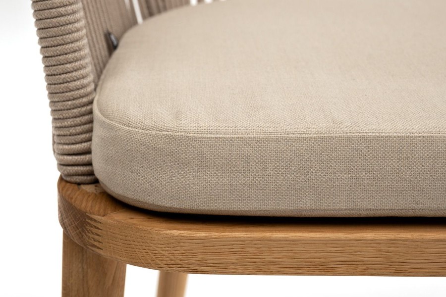 Плетеный стул Лион из дуба бежевый 4sis