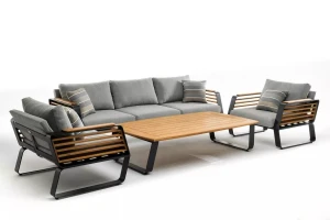 Диванная группа из алюминия Aura Joygarden