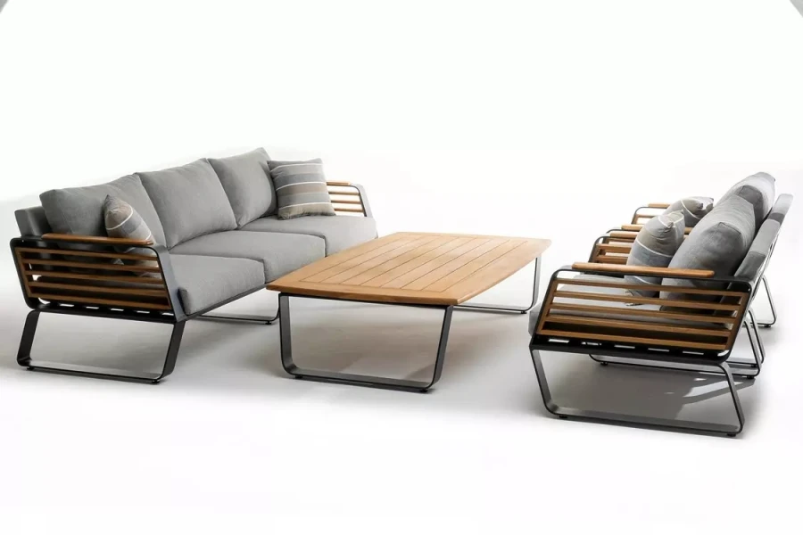 Диванная группа из алюминия Aura Joygarden