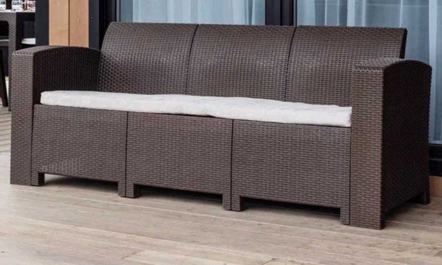 Диван 3-х местный LANA LUX коричневый Royal Family